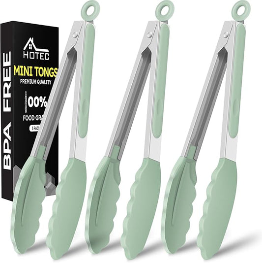 Hotec Mini Silicone Kitchen Tongs by Hotec