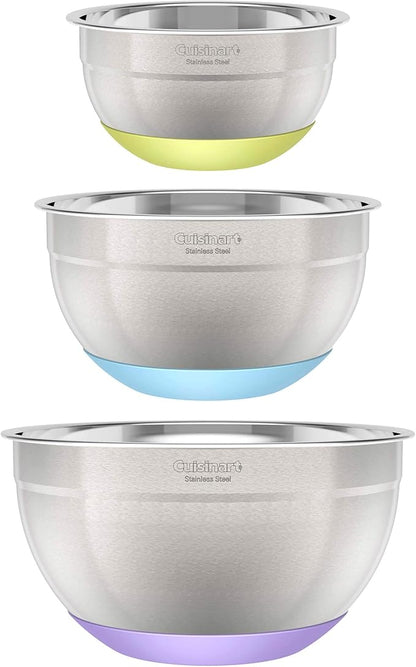 3-Piece Stainless Steel Mixing Bowls by Cuisinart