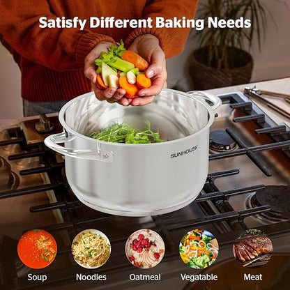 SUNHOUSE Stainless Steel Stock Pot - Image 5