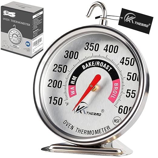 Oven Thermometer 150-600°F Pro Accurate Oven Temperature Gauge by CloudHand