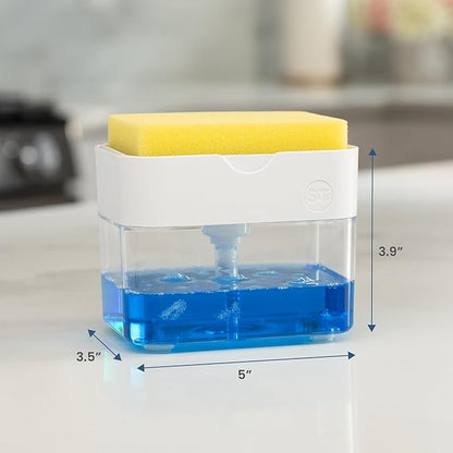 S&T INC. Dish Soap Dispenser and Sponge Holder - Image 6