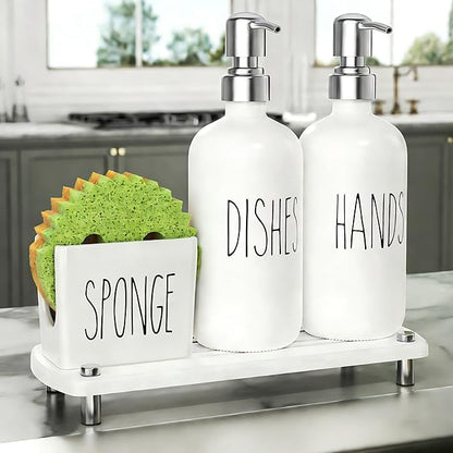 Cisily Kitchen Soap Dispenser Set Comes by CISILYHOMELIFE