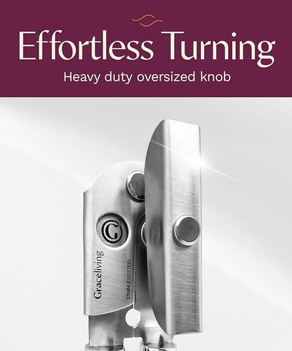 Premium Multifunction Magnetic Manual Can Opener and Bottle Opener, Heavy Duty - Image 3