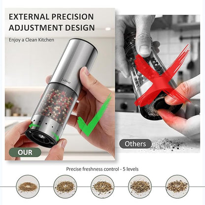 Rechargeable Electric salt and pepper grinder set - Image 4