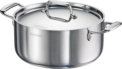 Tramontina Utsava Tri-Ply Clad Stainless Steel 5-Quart Casserole - Image 7