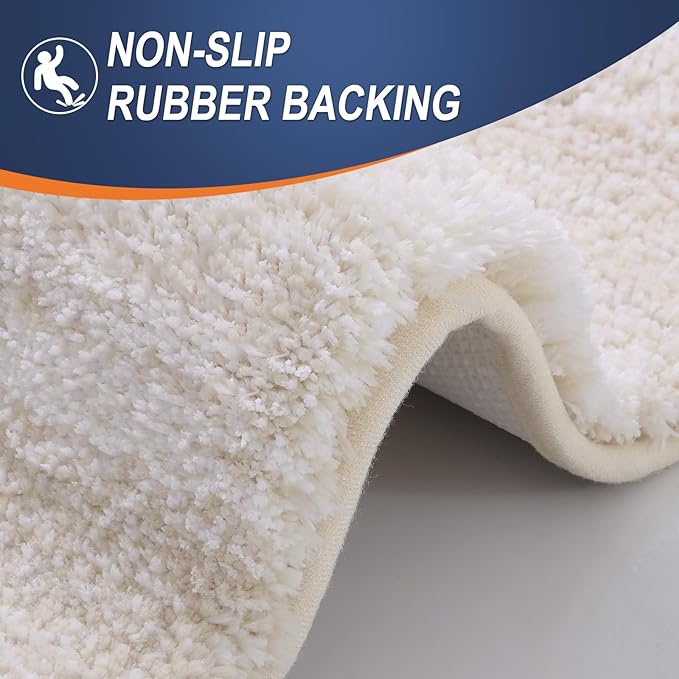 OLANLY Bathroom Runner Rugs Mat 44x24, Extra Soft Absorbent Microfiber Bath Rugs - Image 4