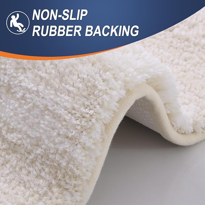 OLANLY Bathroom Rugs Mat 36x24, Extra Soft Absorbent Microfiber Bath Rugs - Image 4