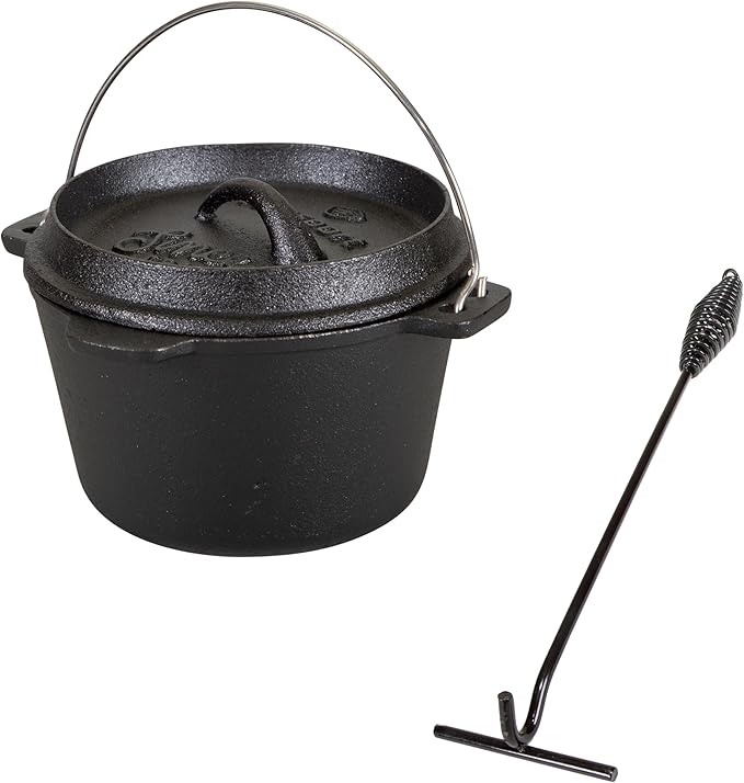 Stansport Pre-Seasoned Cast Iron Dutch Oven by Stansport