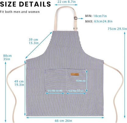 BeLuyi 2 Pack Adjustable Bib Apron - Image 3