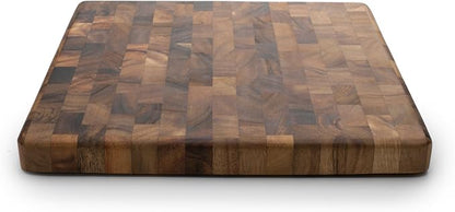 Ironwood Gourmet 28218 Square Charleston End Grain Chef's Board, Acacia Wood - Image 3