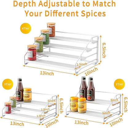 RCHYFEED Spice Rack Organizer for Cabinet, 4 Tier Spice Organization for - Image 6