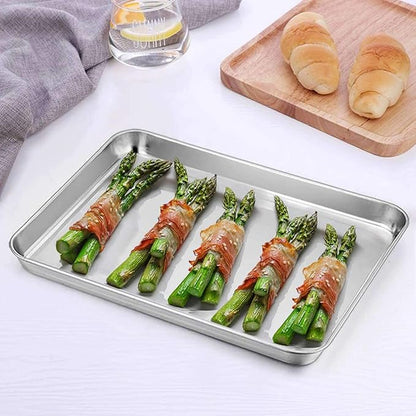 TeamFar 10.5’’ x 8’’ x 1’’ Toaster Oven Pan - Image 4