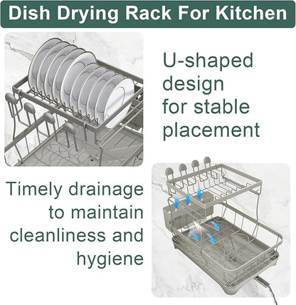 LIYI Dish Drying Rack, Large Dish Rack - Image 4