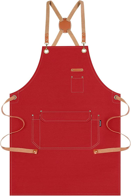 Genixart Chef Apron for Men Women by Genixart