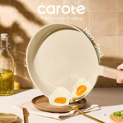 CAROTE 22Pcs Pots and Pans Set Non stick, Ceramic Cookware Set, Non-toxic - Image 3