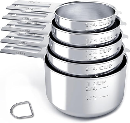 TILUCK Stainless Steel Measuring Cups Set, Kitchen Gadgets by TILUCKBringsGoodLuck