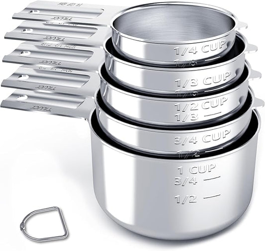 TILUCK Stainless Steel Measuring Cups Set, Kitchen Gadgets by TILUCKBringsGoodLuck