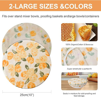 2Pcs Reusable Bowl Covers for Bread Proofing - Image 2