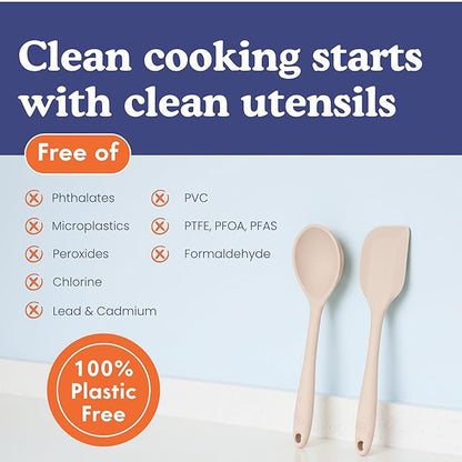 Non-Toxic Platinum Silicone Kitchen Utensil Set of 8 – Non-Scratch Cooking - Image 4