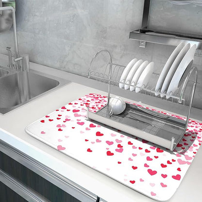 Valentine's Day Dish Drying Mat - Image 4