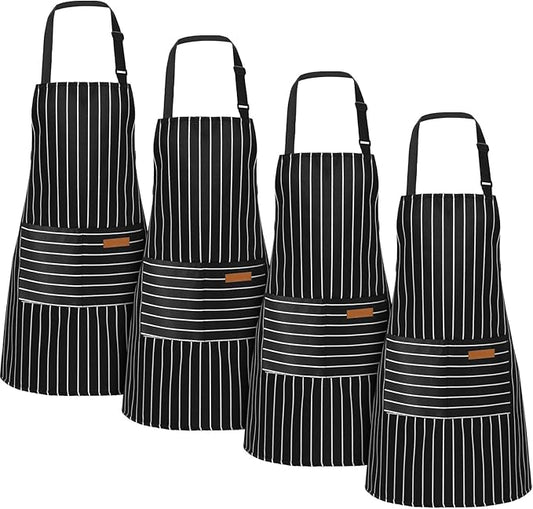 Handepo 4 Pcs Kitchen Aprons by Handepo