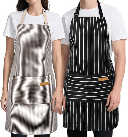 2 Pack Kitchen Cooking Aprons, Soft Aprons by Cardkiss