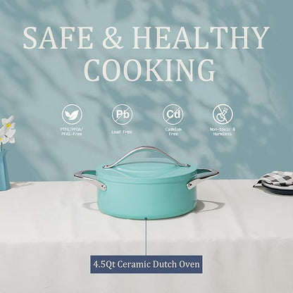 CookinCraze Stock Pot 4.5qt Dutch Oven - Image 2