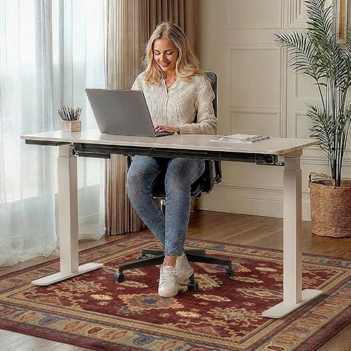 36"x48" Office Chair Mat for Hardwood Tile Floor, Under Desk Carpet Protector - Image 2
