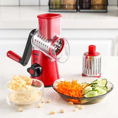 Geedel Rotary Cheese Grater, Kitchen Mandoline Vegetable Slicer - Image 6