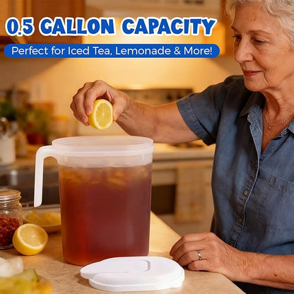 12 Pcs 2 Quart / 0.5 Gallon Plastic Pitchers - Image 5