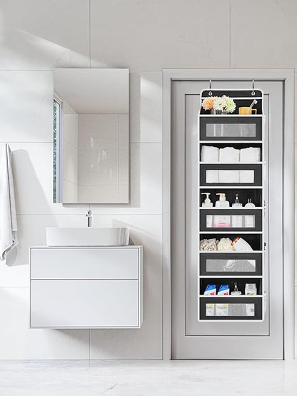 JARLINK Over the Door Organizer Storage, 5 Shelf Hanging Organizer - Image 2