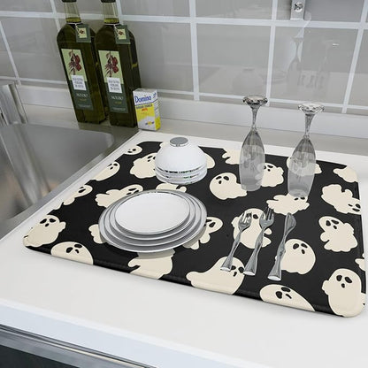 Halloween Ghosts Dish Drying Mat - Image 6