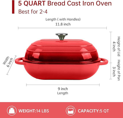 Premium Enameled Cast Iron Dutch Oven - Image 2