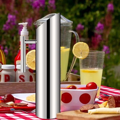 Funnymoom 6 Pack 70oz/2l Stainless Steel Water Pitcher Modern Metal Pitcher - Image 7