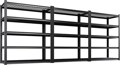 Set of 3 Garage Shelving-3000 lbs 5 Tier Storage Shelves, Adjustable Heavy Duty by Unknown