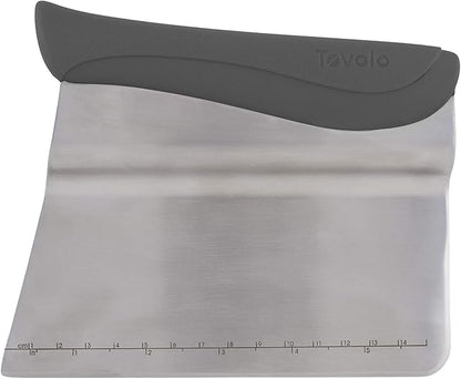 Tovolo Bench Scraper With Measurement Guide, Dough Divider With Offset Blade by Tovolo