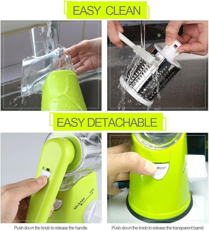 Cambom Rotary Cheese Grater Hand Crank Cheese Shredder - Image 8