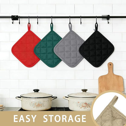 4 Pack Pot Holders for Kitchen Clearance Oven Potholders Sets for Kitchens Hot - Image 2