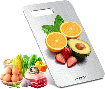 Titanium Cutting Boards, 100% Pure Titanium Kitchen Cutting Board, Double-Sided by Goodartificer
