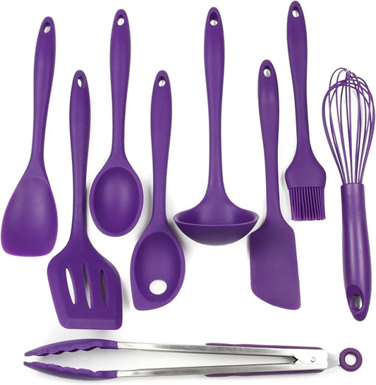 Chef Craft Premium Silicone Kitchen Tool and Utensil Set, 9 Piece by ChefCraft