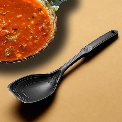 2 Pack Large Silicone Cooking Spoon, Non-Stick Slotted and Solid Spoon set - Image 9