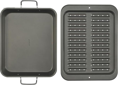 GoodCook Everyday Nonstick Steel Broiler Pan, 11.5" x 14.25" - Image 4