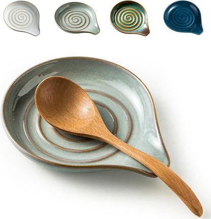 LAUCHUH Spoon Rest, Heat-Resistant Spatula Rest by LAUCHUH