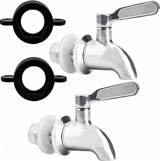 Glass Drink Dispenser, Iced Beverage Container by Lulonpon