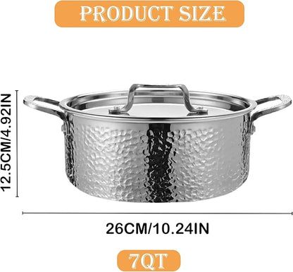 Vivicreate Tri-Ply Stainless Steel Stockpot – Deep Cooking Pot - Image 9