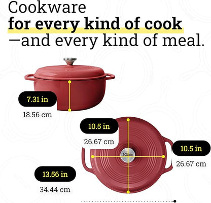 Lodge Essential Enamel Cast Iron Dutch Oven - Image 5