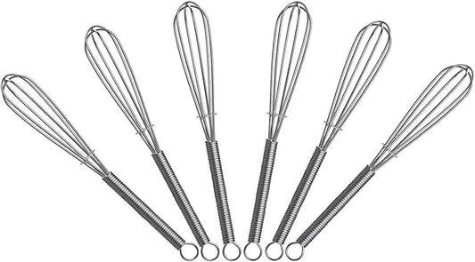 5 inch Mini Wire Whisk 6 Pack by Keewah