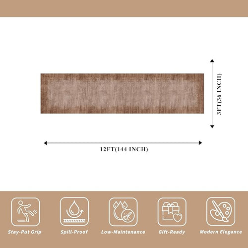 3x12 ft Non Skid Hallway Runner Rug - Image 2