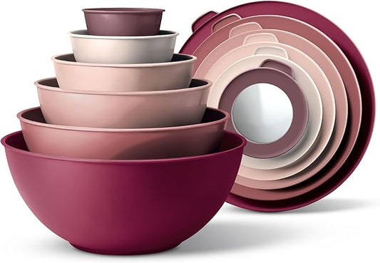 COOK WITH COLOR Mixing Bowls with Lids by CookwithColor