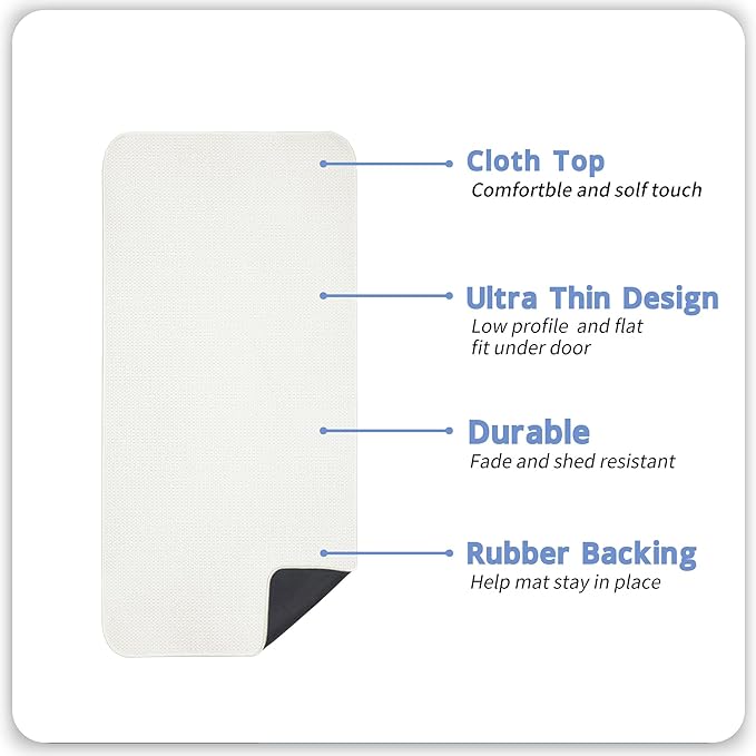 Bath Mat, Ultra Thin Bathroom Runner Rugs, Large Bath Mats - Image 2